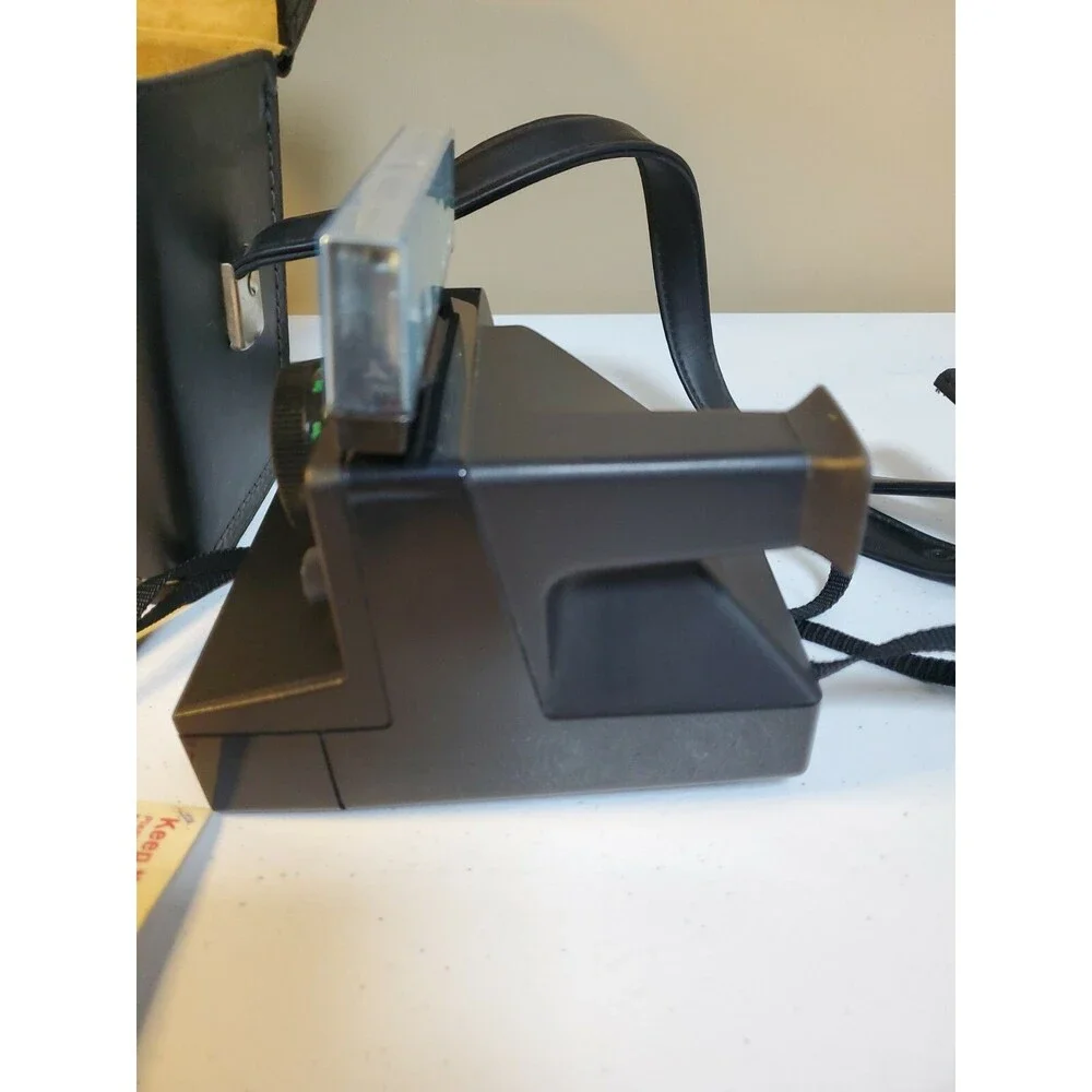 Polaroid Pronto! Land Camera Black Version With Case And Instructions Light Bar